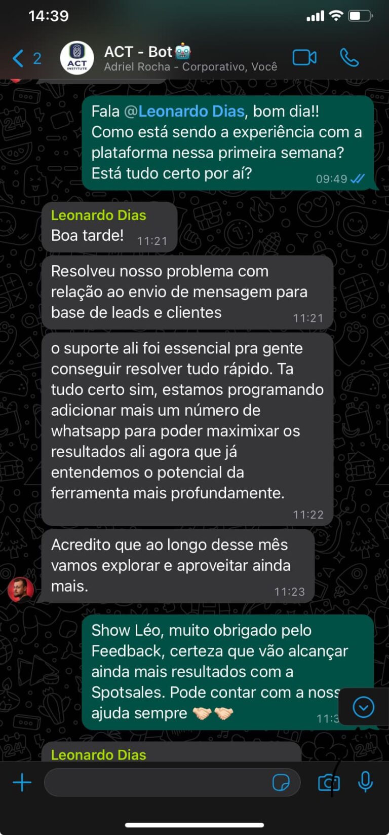 Depoimento ACT